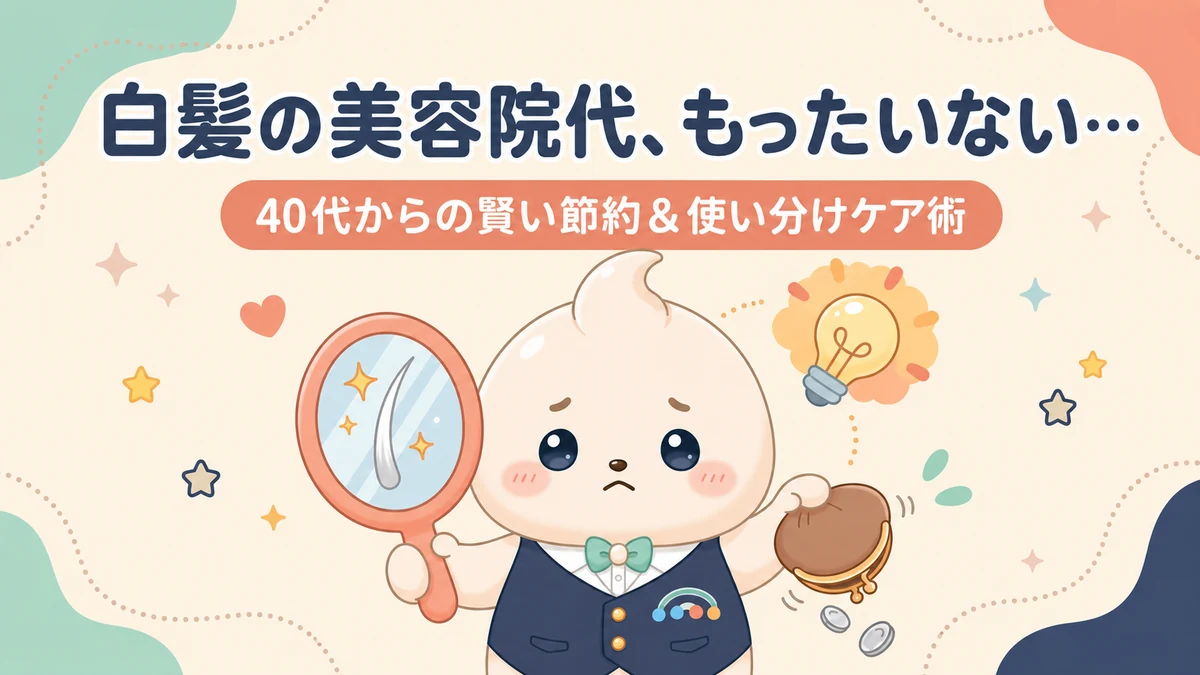 美容院代がもったいない白髪世代｜40代からの節約・頻度調整・自宅ケア