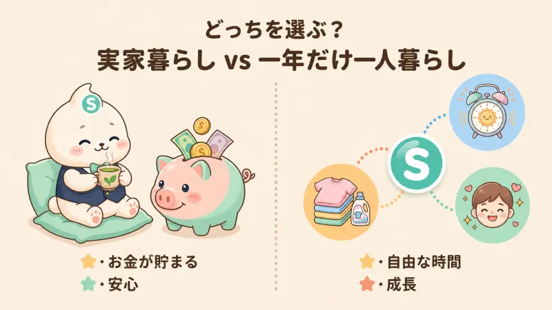 一人暮らし一年だけをもったいないにしない工夫