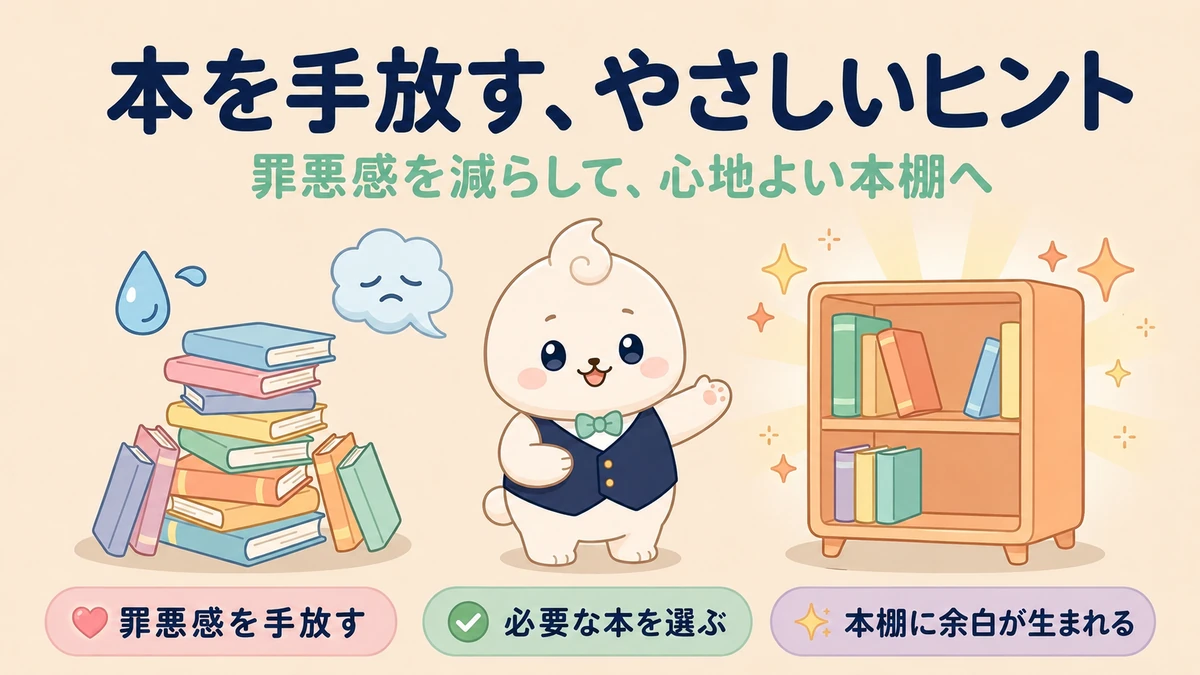 本を捨てるのがもったいない！後悔しない残し方と手放し方