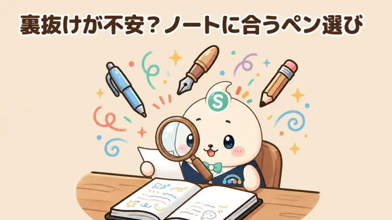 モレスキンの裏抜けが不安な時のペン選び