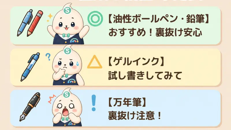モレスキン、ゲルインクは短いメモから試す