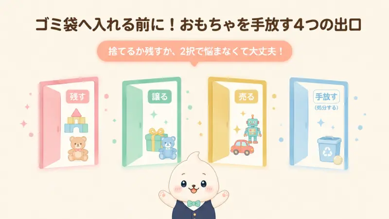 おもちゃを捨てるのはもったいない4つの出口