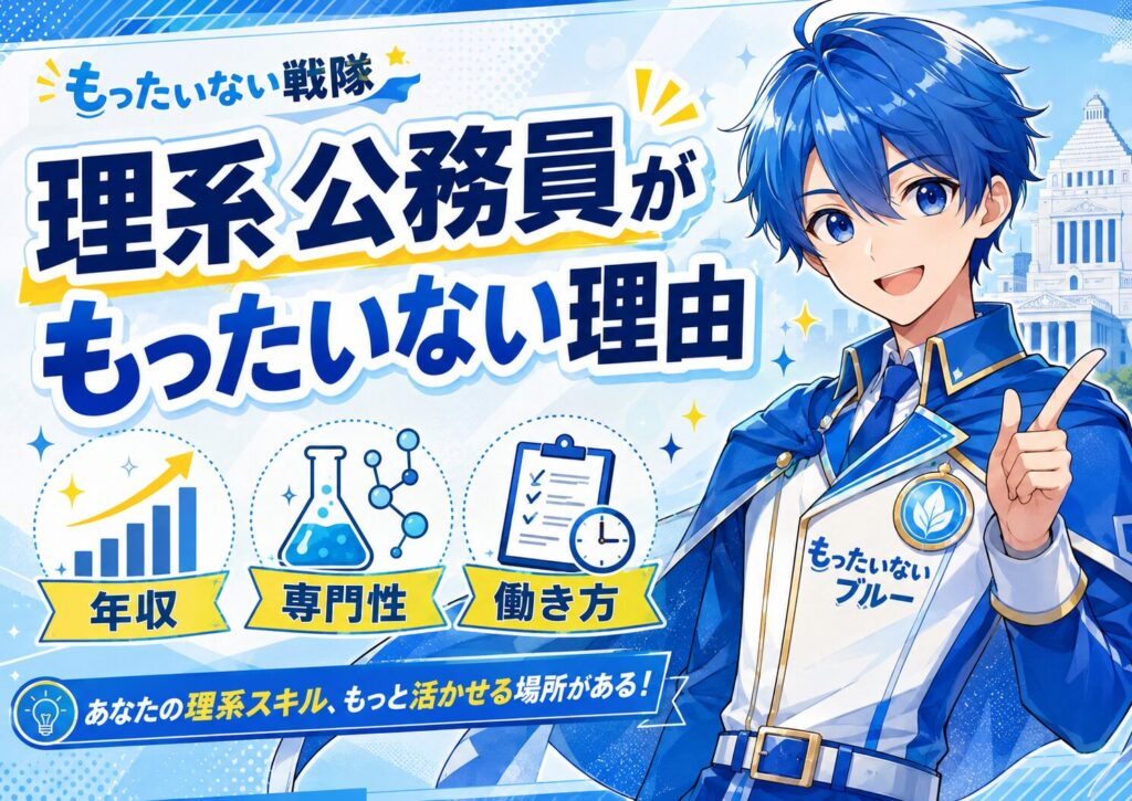 理系公務員はもったいない理由