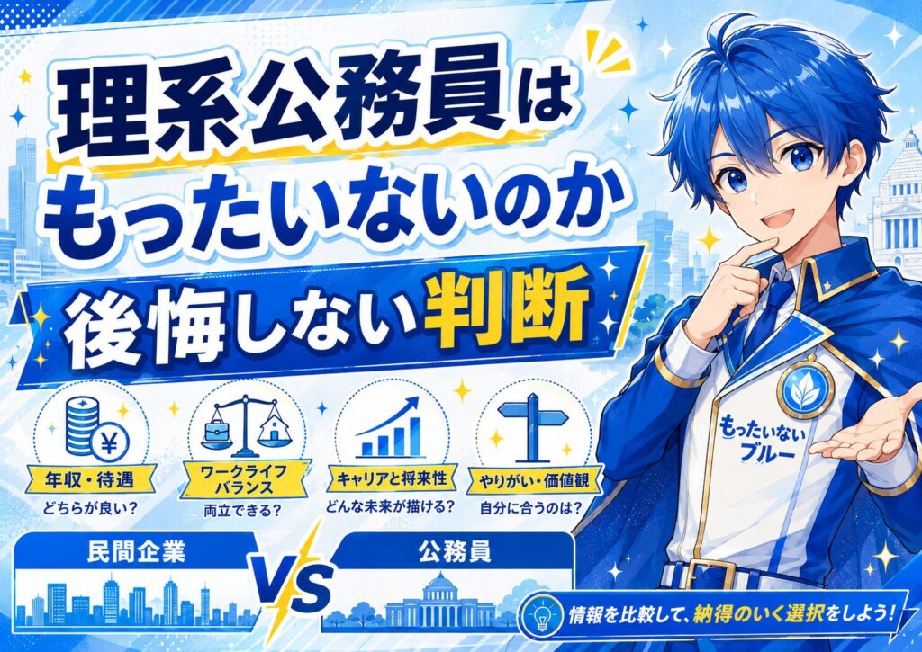 理系公務員はもったいないのか