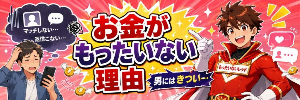 マッチングアプリのお金がもったいない理由