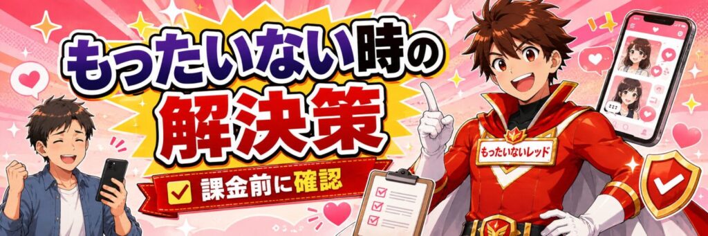 マッチングアプリのお金がもったいない時の解決策