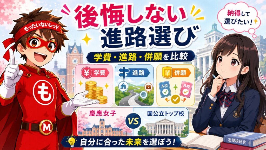 慶應女子はもったいない？進路選択と併願戦略