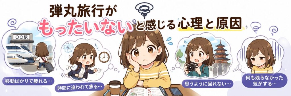 弾丸旅行がもったいないと感じる心理と原因