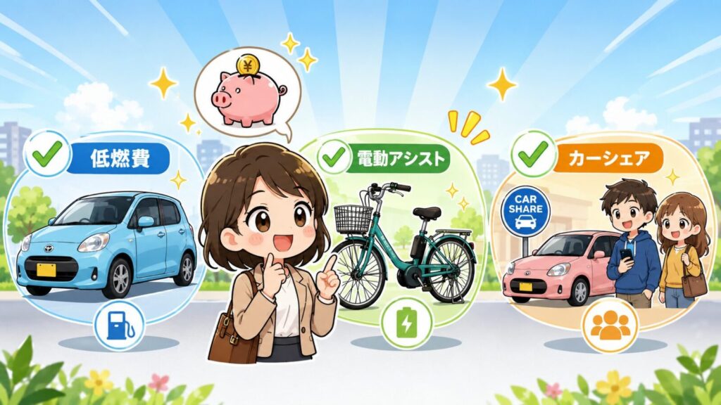 通勤車はもったいない？代替手段と選び方