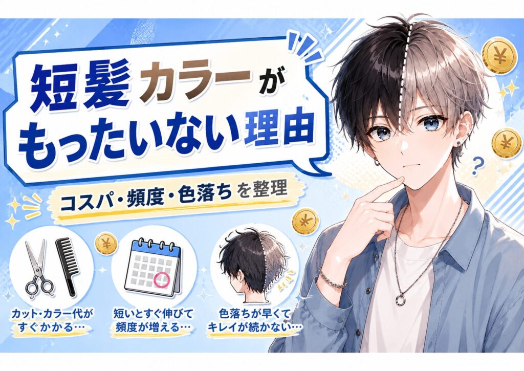 短髪カラーがもったいない理由