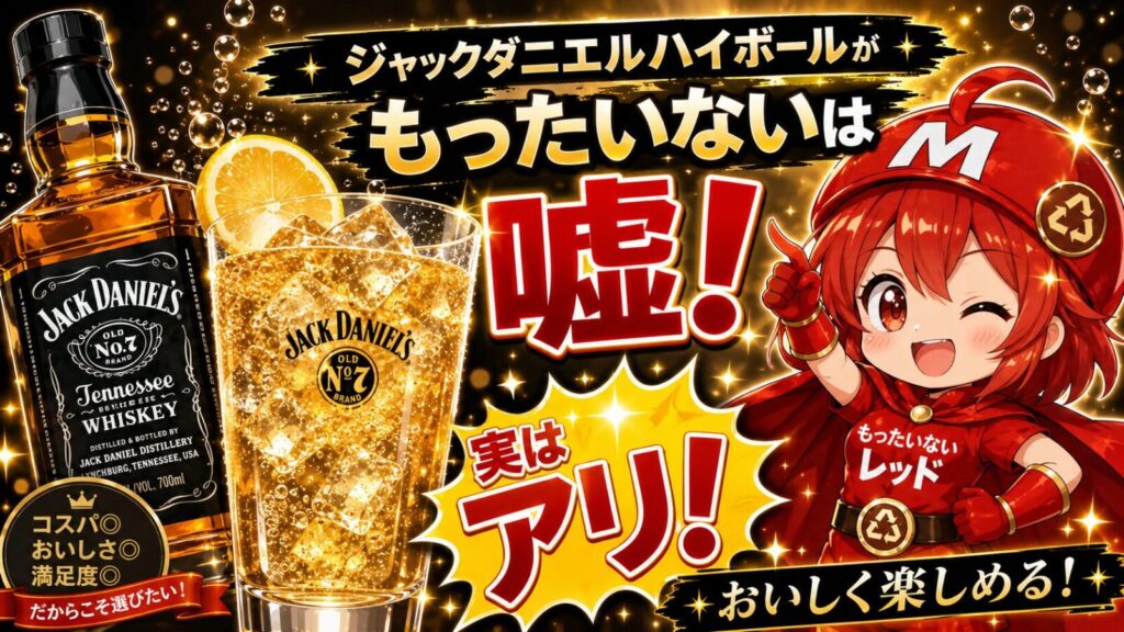 ジャックダニエルハイボールがもったいないは嘘