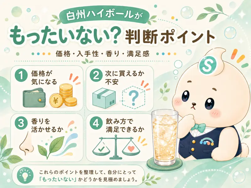 白州ハイボールもったいないポイント