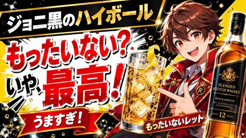ジョニ黒のハイボールはもったいない誤解！最高の飲み方