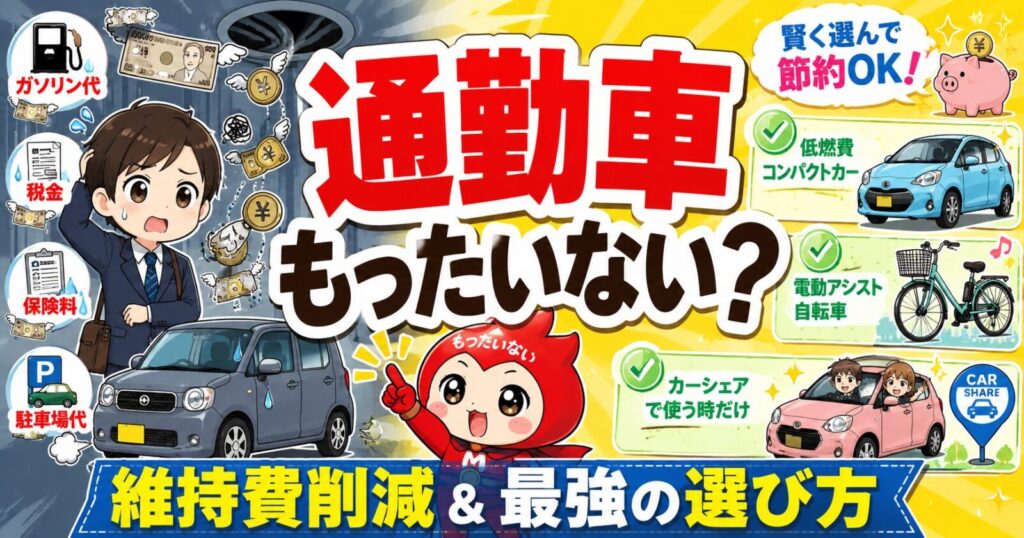 通勤車はもったいない？年間維持費の現実と損しない選び方