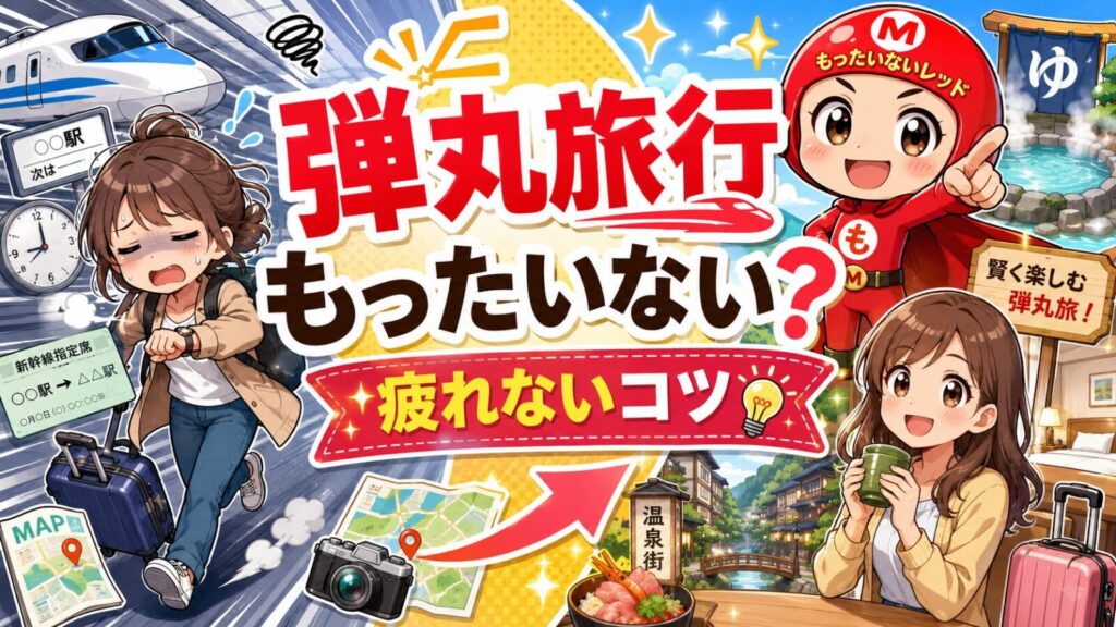 弾丸旅行はもったいない？疲れない計画と日帰りで失敗しないコツ