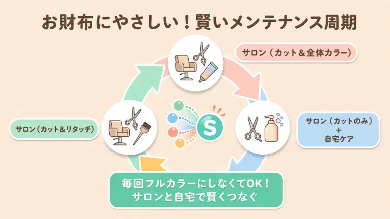 短髪の髪染めメンズの頻度は毎回フルカラーにしない