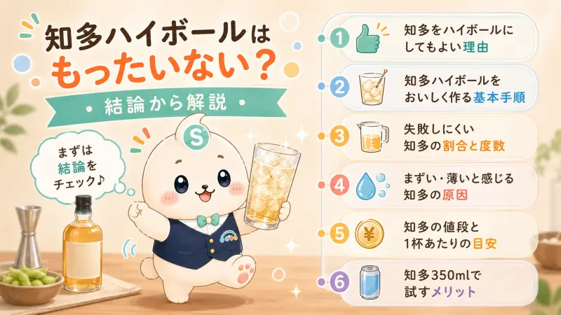 知多ハイボールはもったいない?結論から解説