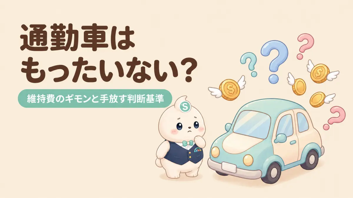 通勤車はもったいない？車の通勤だけ維持費と手放す判断基準