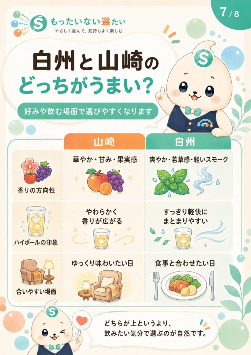 白州と山崎のどっちがうまい?
