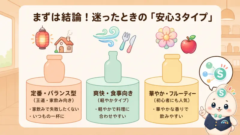 迷ったら角瓶・デュワーズ・バスカーが選びやすい