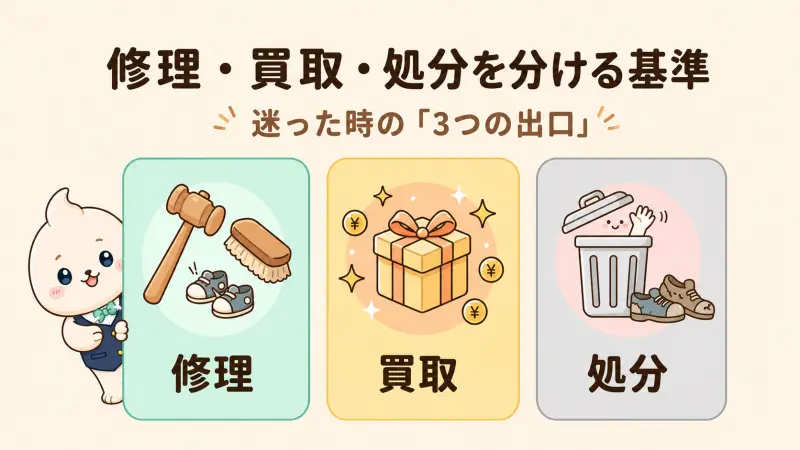 靴を捨てるのがもったいない時の結論