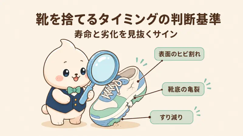 靴を捨てるタイミングの判断基準